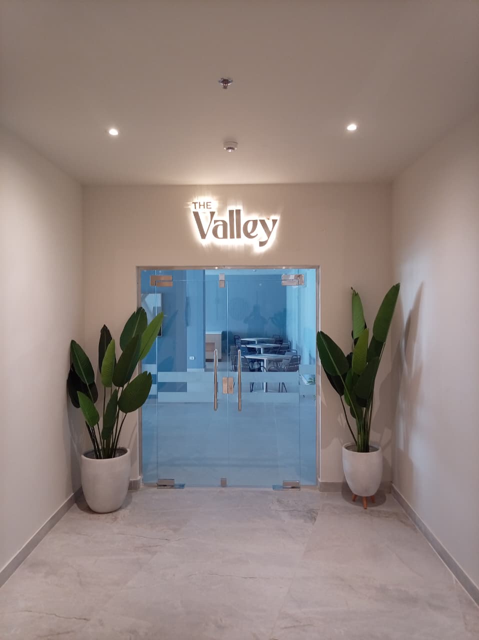 The main restaurant entrance